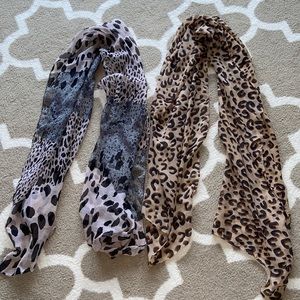 Animal print scarf bundle